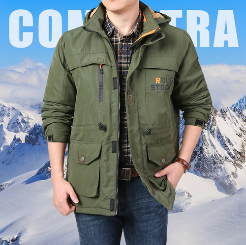 Herren Multifunktionale Outdoorjacke mit mehreren Taschen Echo Archiv