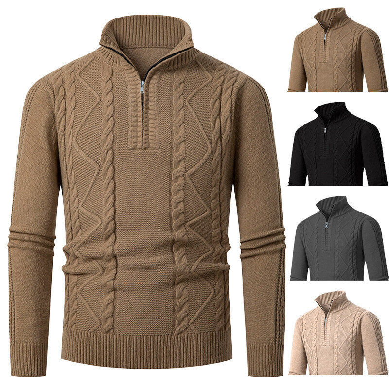 Herren Strickpullover mit hohem Kragen Echoarchiv