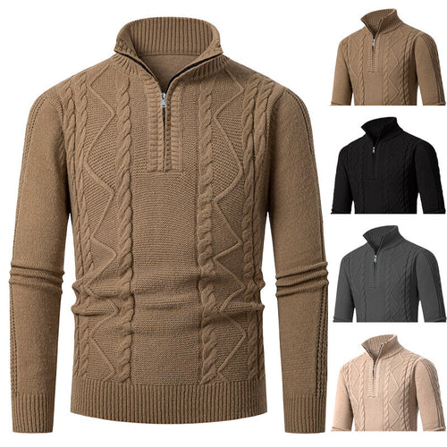 Herren Strickpullover mit hohem Kragen Echoarchiv