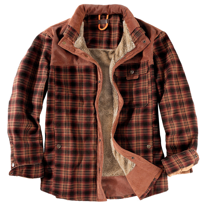 Herren Flanelljacke mit kuscheligem Innenfutter Echoarchiv