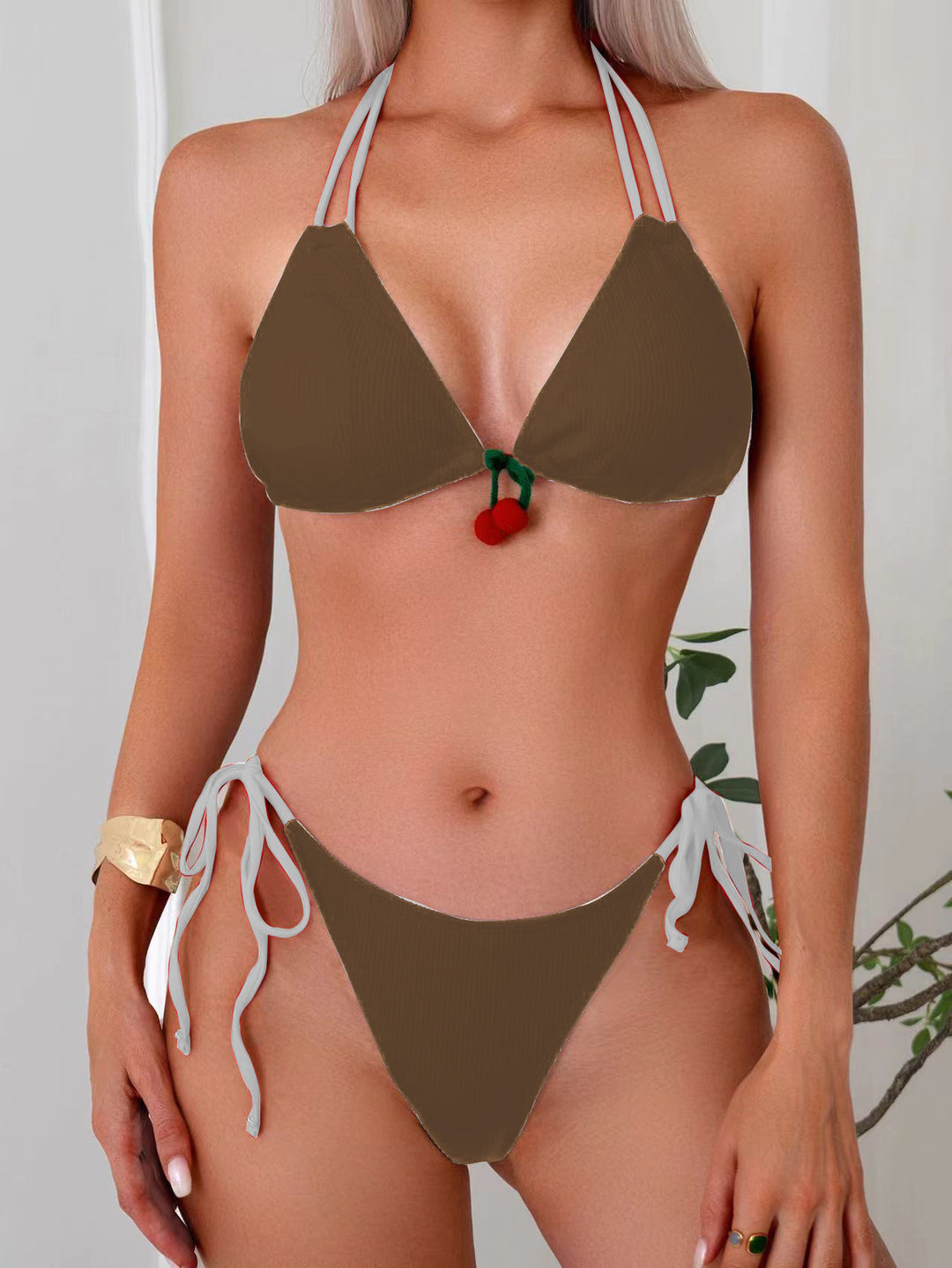 Damen Triangel-Bikini mit verspieltem Dekorelement Echo Archiv
