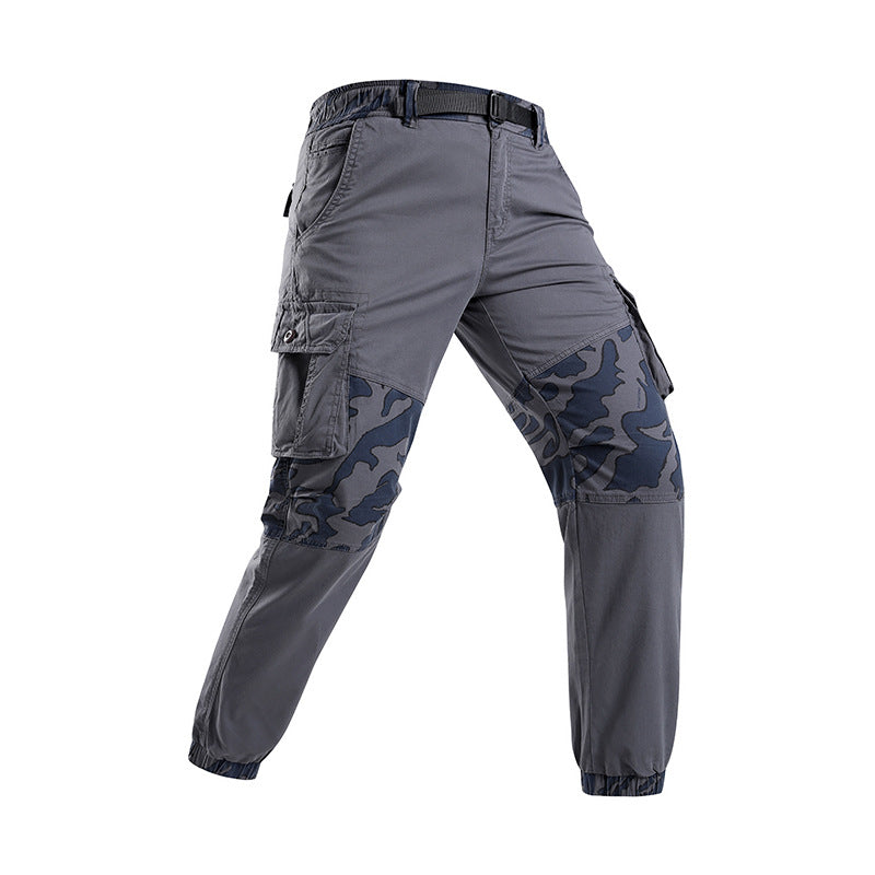 Herren Robust‑Tactical Cargohose mit Camouflage‑Kniepaneelen, Elastischem Saum und Utility‑Taschen Echo Archiv