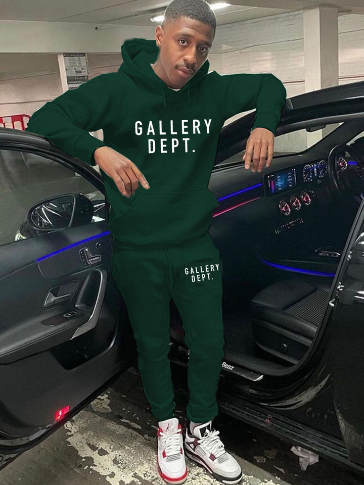 Herren Sweatshirt und Jogginghose Set mit modernem Logo Echoarchiv
