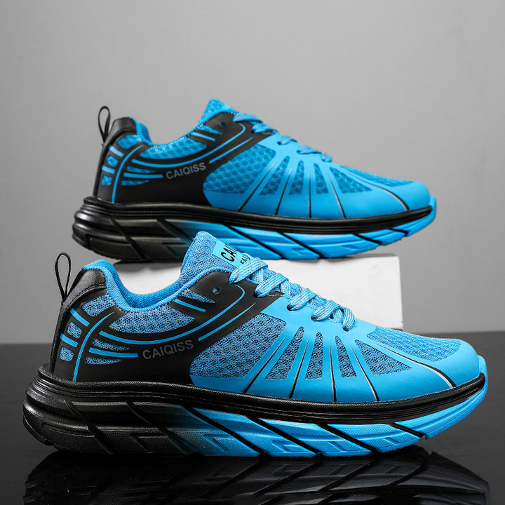 Herren Stabilitäts-Laufschuhe mit keilförmiger Energierückführungssohle und nahtlosem Mesh-Upper – Tavélo