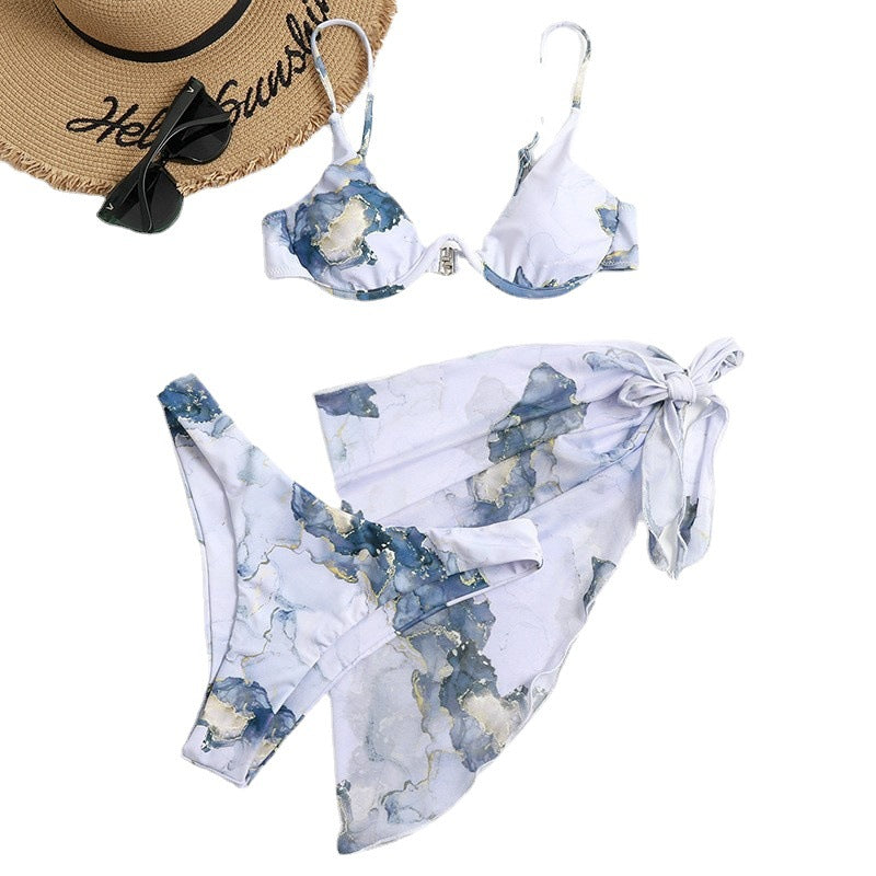 Damen Triangel-Bikini-Set mit elegantem Wickelrock Echo Archiv
