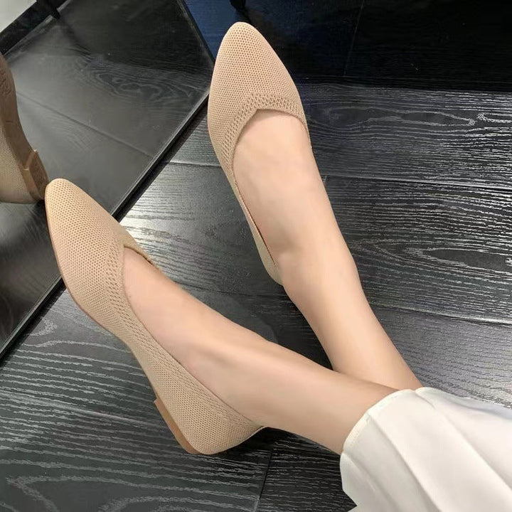 Damen elegante und atmungsaktive Ballerinas mit flexiblem Fußbett Echoarchiv
