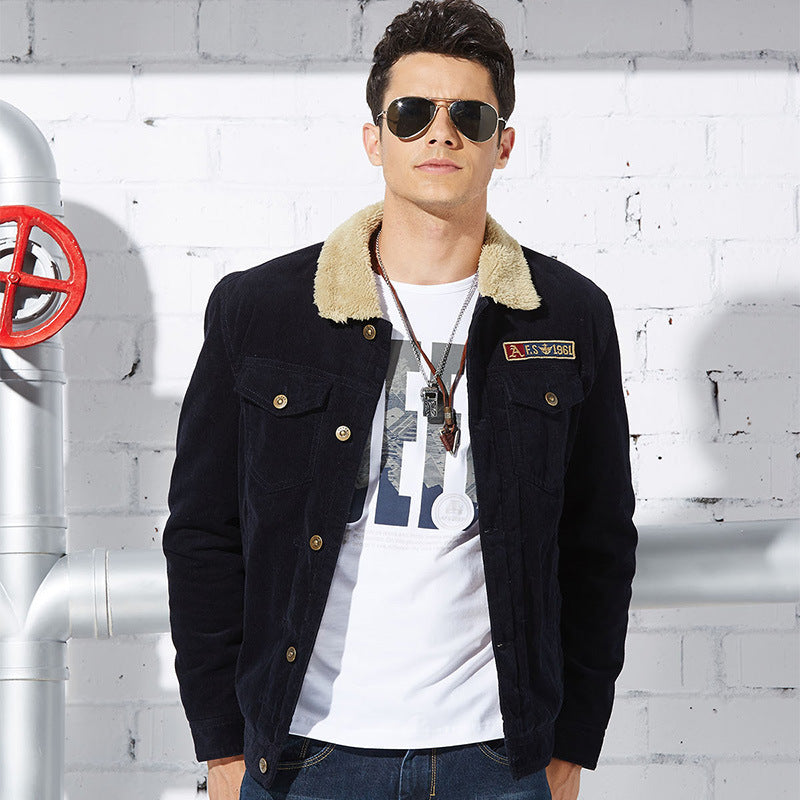 Herren Cordjacke mit weichem Teddy-Futter Echoarchiv