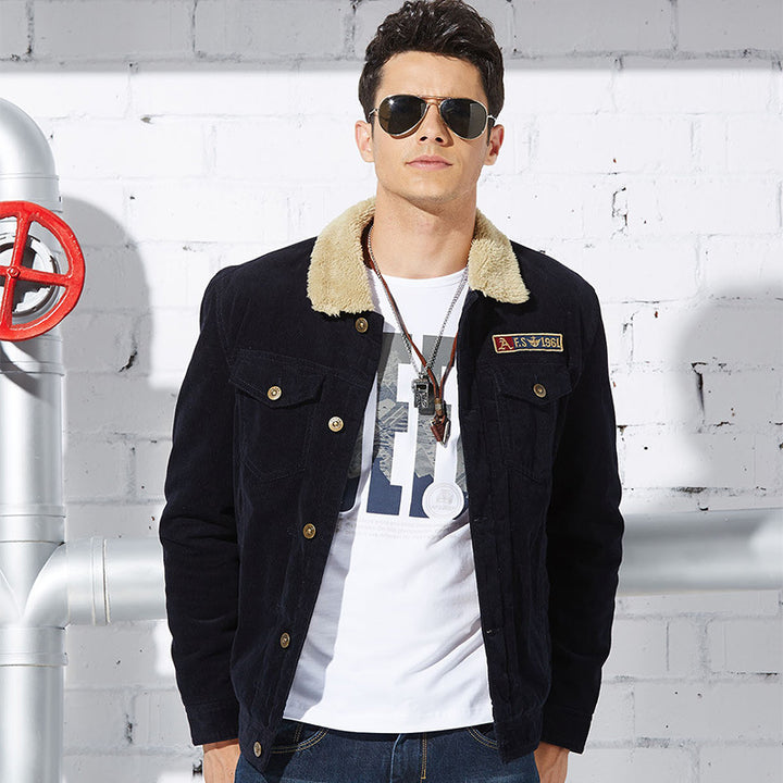 Herren Cordjacke mit weichem Teddy-Futter Echoarchiv