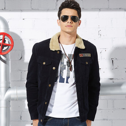 Herren Cordjacke mit weichem Teddy-Futter Echoarchiv