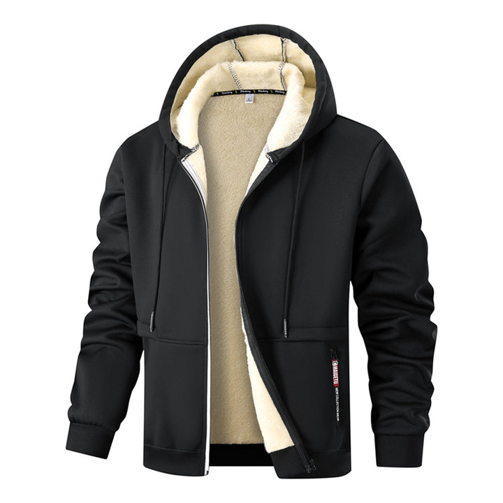 Herren Kapuzenjacke mit weichem Fleece-Futter