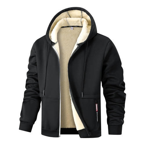 Herren Kapuzenjacke mit weichem Fleece-Futter
