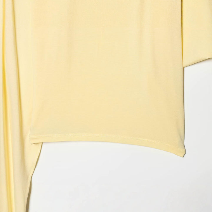 Damen Asymmetrisches Drapiertes Cape-Top mit Rollkragen und One-Shoulder-Ärmel Echo Archiv