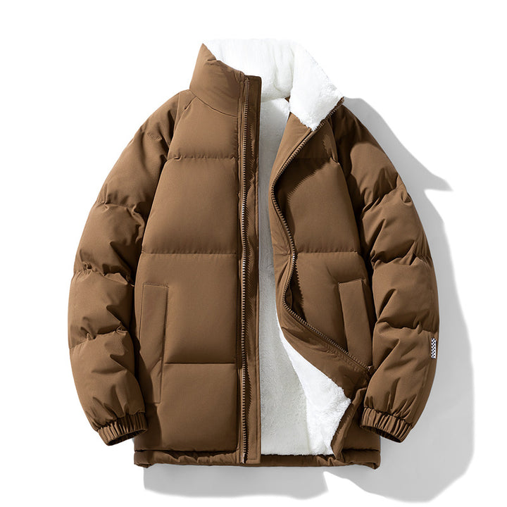 Herren Steppjacke mit wärmendem Innenfutter und hohen Kragen Echoarchiv