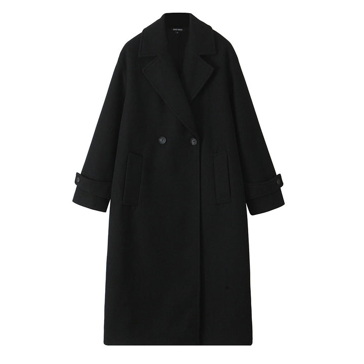 Damen 90+ doppelreihiger Wollmix-Mantel mit Oversize-Schnitt und Reverskragen Echo Archiv