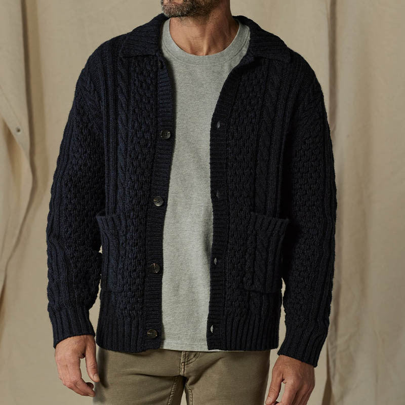 Herren Strickjacke mit Karomuster Echoarchiv