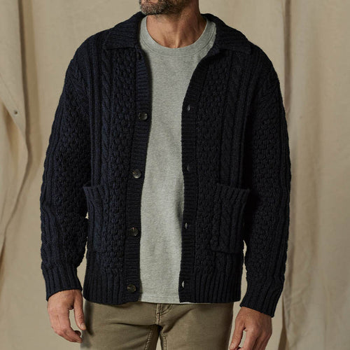 Herren Strickjacke mit Karomuster Echoarchiv