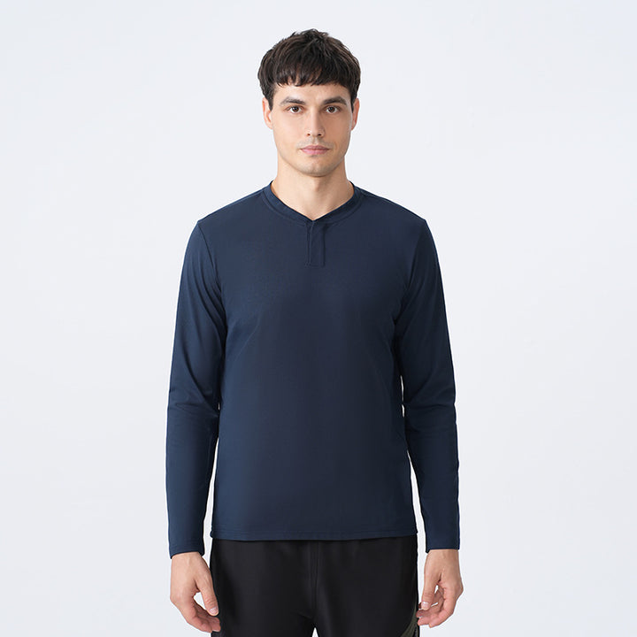 Herren Funktionales Langarmshirt mit Stehkragen Echoarchiv