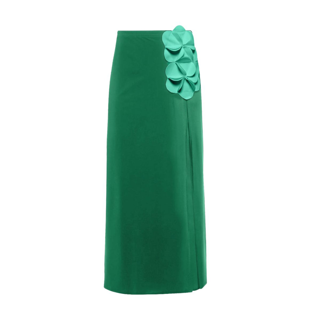 Damen Schwimmanzug mit floralem Oberteil und eleganter Maxi-Rock Echo Archiv