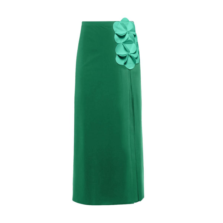 Damen Schwimmanzug mit floralem Oberteil und eleganter Maxi-Rock Echo Archiv