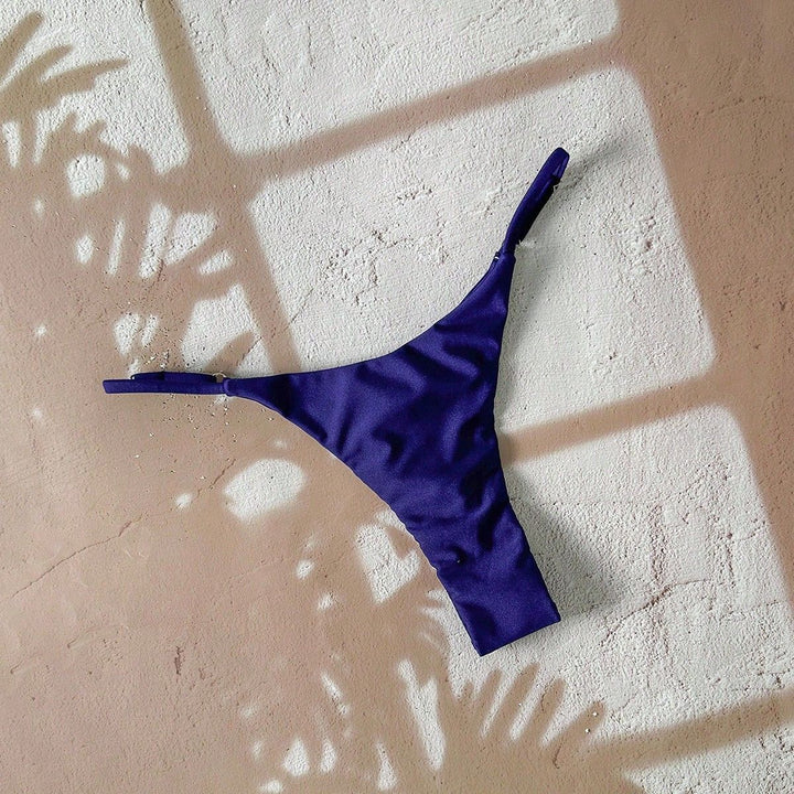 Damen Bikiniunterteil mit modischem Hoher Schnitt und verstellbaren Trägern Echo Archiv