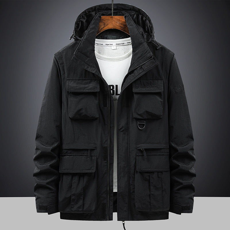 Herren nan multifunktionale Fieldjacke mit Kapuze und zahlreichen Taschen Echo Archiv