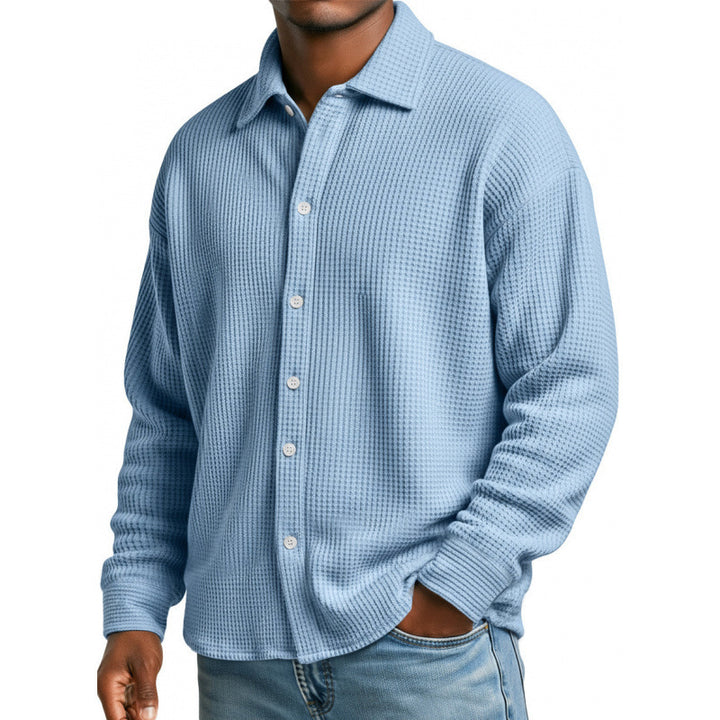 Herren Modische Strickjacke mit hohem Kragen Echoarchiv