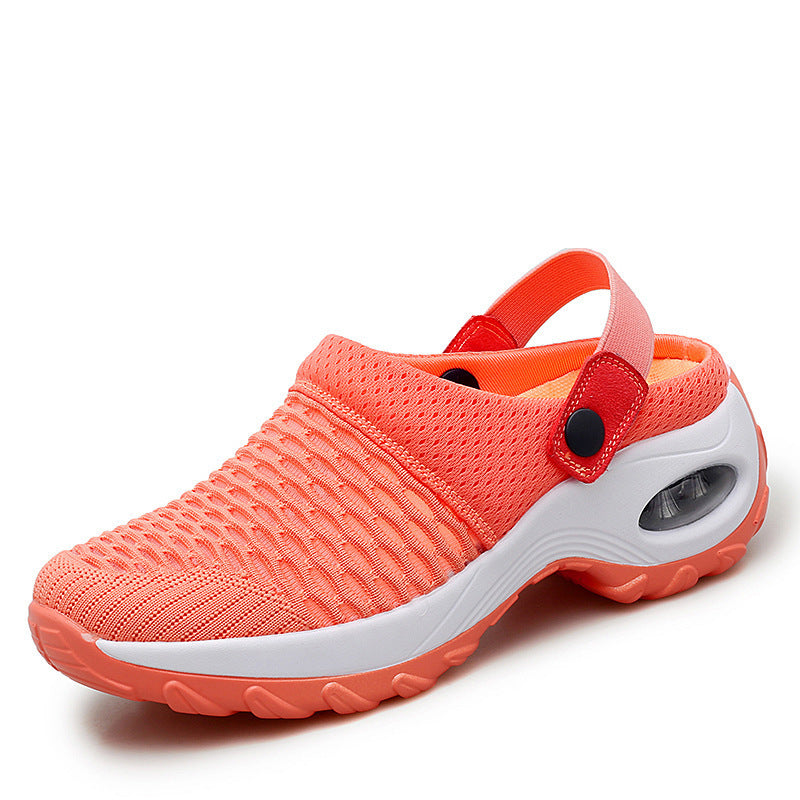 Damen  atmungsaktive Mesh-Clogs mit luftgepolsterter Dämpfungssohle und verstellbarem Fersenriemen Echo Archiv