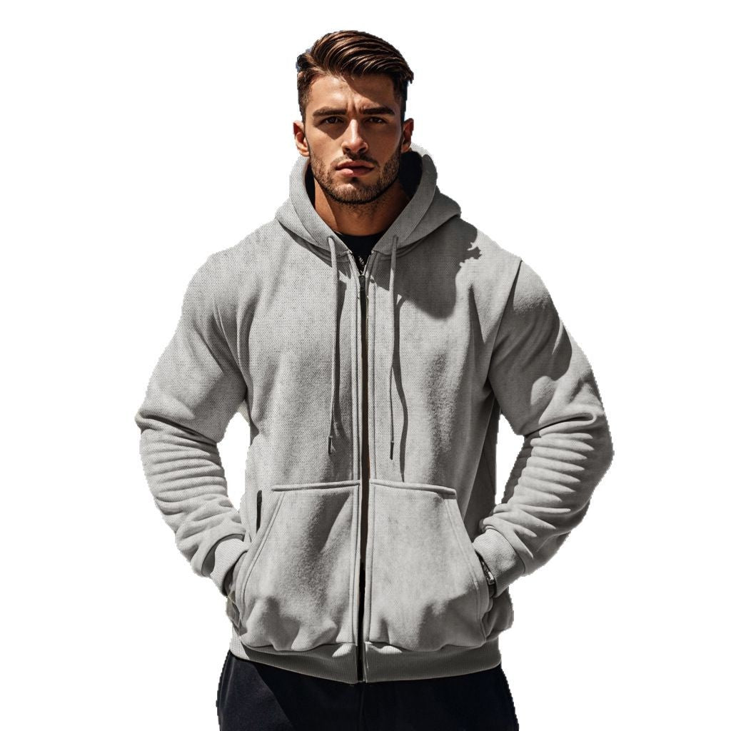 Herren Sportliche Kapuzenjacke mit praktischen Reißverschlusstaschen Echoarchiv