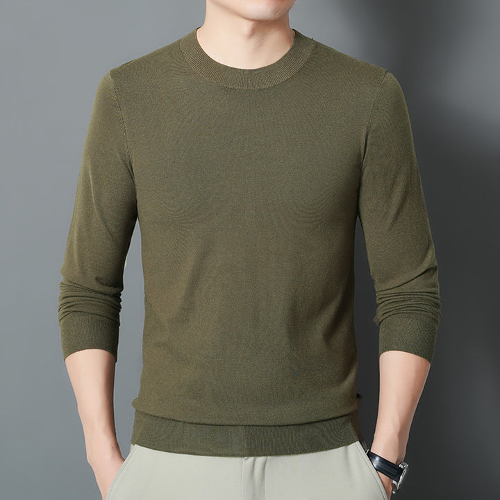 Herren Feiner Rundhalspullover aus Feinstrick mit schmaler Silhouette Echo Archiv