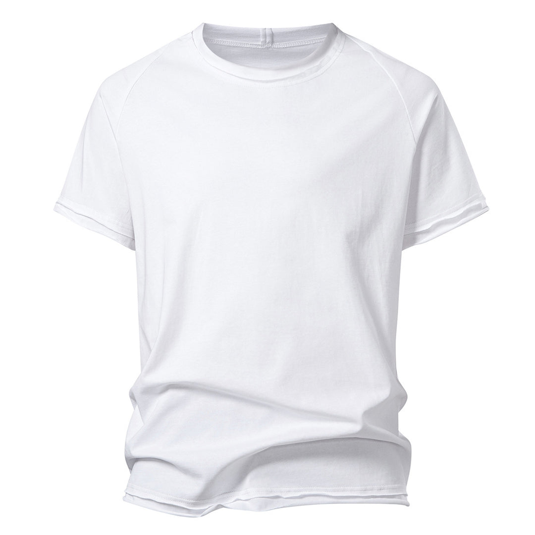 Herren lässiges Kurzarmshirt mit modischem Schnitt und atmungsaktiver Baumwolle Echoarchiv