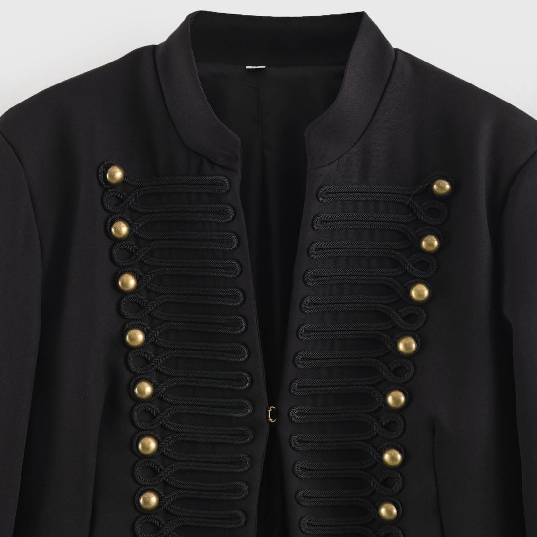 Damen Kurzblazer im Marschall-Look mit Kordelornament und Messingknöpfen Echoarchiv