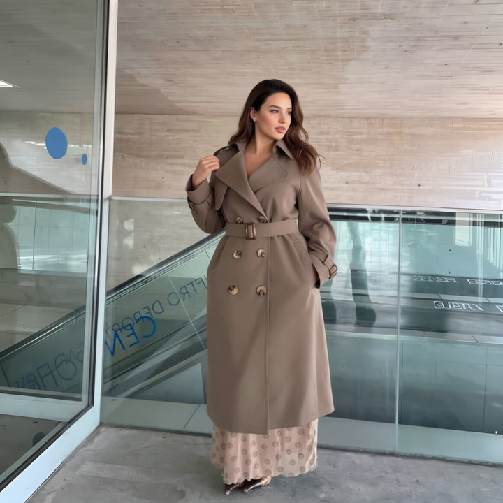 Damen Modischer und eleganter Trenchcoat Echo Archiv