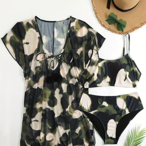 Damen Bademode mit transparentem Kimono Echo Archiv