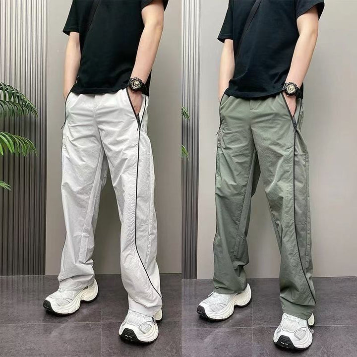Herren Sportliche Freizeithose mit Reißverschluss und Seitentaschen Echo Archiv