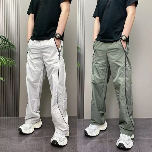 Herren Sportliche Freizeithose mit Reißverschluss und Seitentaschen Echo Archiv
