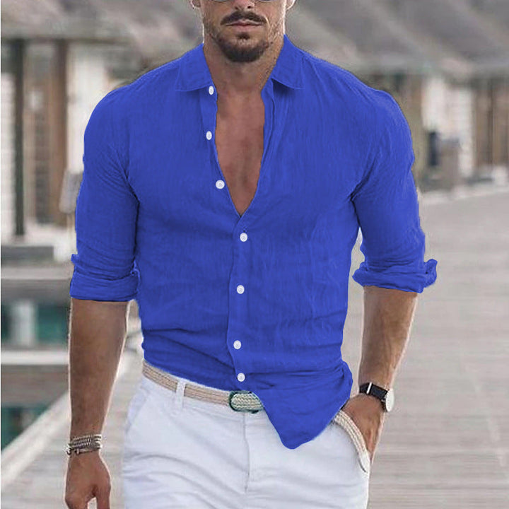 Herren Premium Hemd mit Echoarchivrnem Slim-Fit Schnitt und hautfreundlicher Textur Echoarchiv