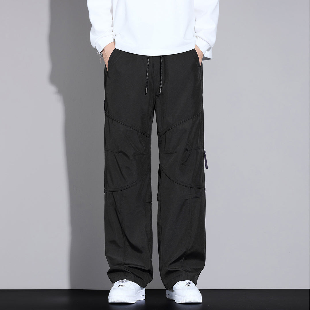 Herren Locker sitzende Cargo-Hose mit Tunnelzug, Knie-Panels und Multifachtaschen Echo Archiv