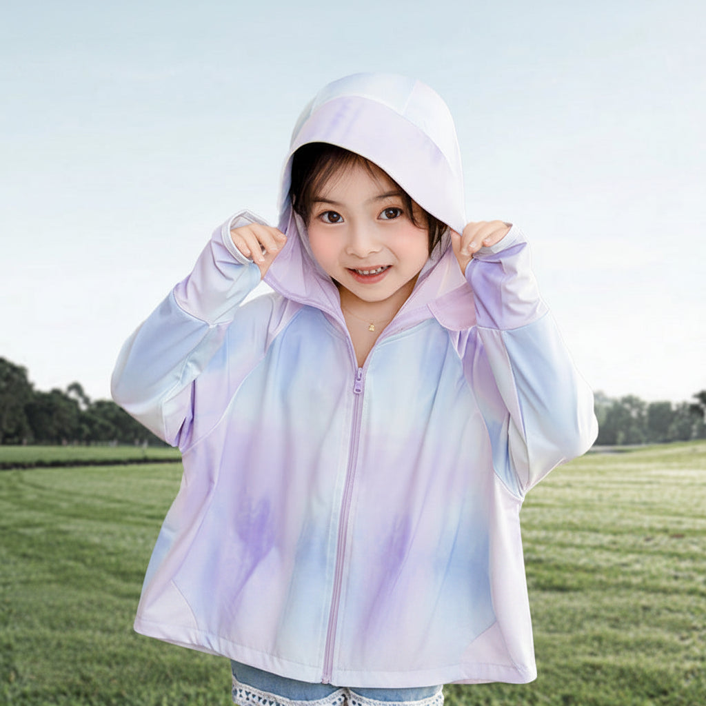 Damen performante UV-Schutzjacke mit Kapuze Echo Archiv