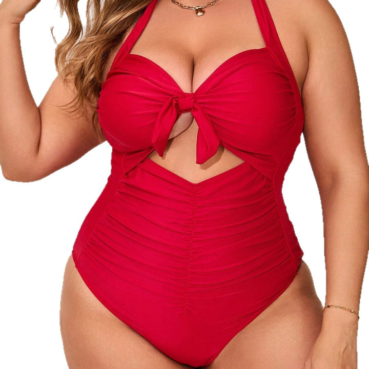 Damen Einteiler Badeanzug mit raffiniertem Knotted-Design Echo Archiv