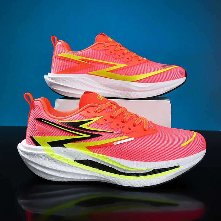 Unisex gepolsterte Straßenlaufschuhe mit rocker-Zwischensohle, energierückführender Dämpfung und atmungsaktivem Mesh-Upper – Tavélo