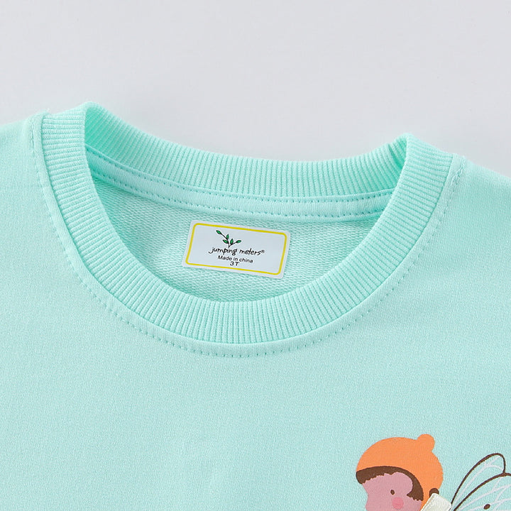 Mädchen Sweatshirt mit zauberhaftem Feen- und Blumenmotiv Echo Archiv