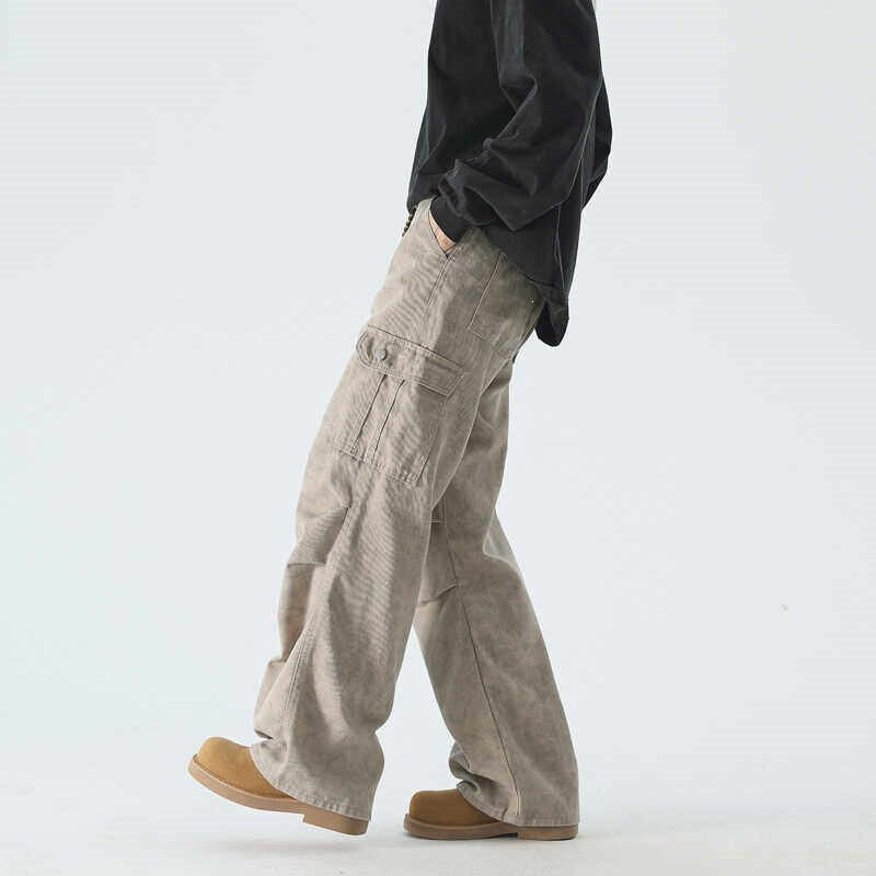 Damen Cargo-Hose mit weiten Beinen und praktischen Taschen Echoarchiv