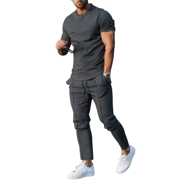 Herren lässiges T-Shirt und Jogginghose Set Echoarchiv