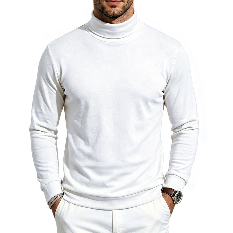 Herren schmal geschnittener Feinstrick-Rollkragenpullover Echoarchiv