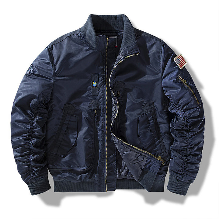 Herren Bomberjacke mit technischen Details und praktischen Taschen Echoarchiv