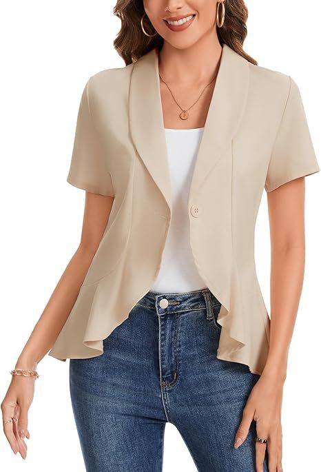 Damen schicke Blazerjacke mit asymmetrischem Schnitt Echo Archiv