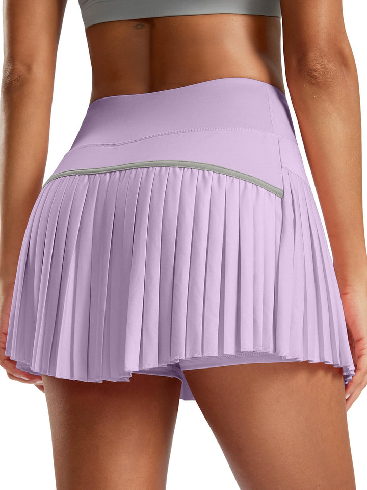 Damen Sportlicher Plisseerock mit integrierten Shorts Echo Archiv