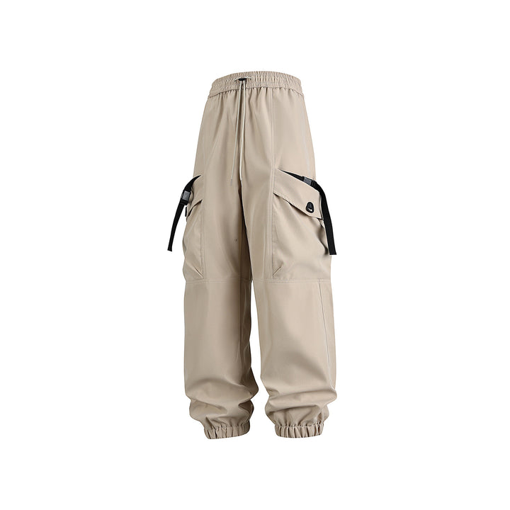 Unisex Weite Technical-Cargo-Jogginghose mit verstellbarem Tunnelzug, großen Klapptaschen und elastischem Knöchelabschluss Echo Archiv