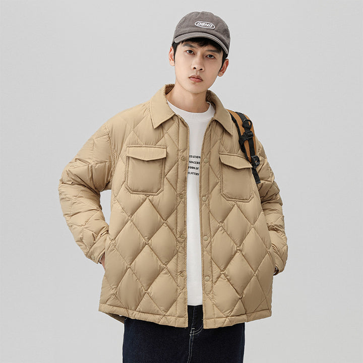 Herren Modische Steppjacke mit Taschen Echoarchiv