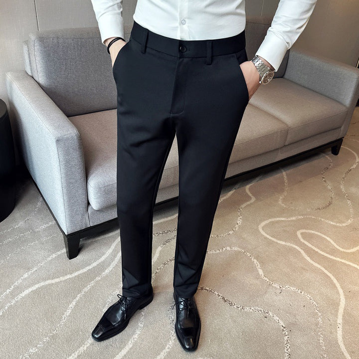 Herren elegante Anzughose aus leichtemStretchmaterial mit seitlichen Taschen Echoarchiv
